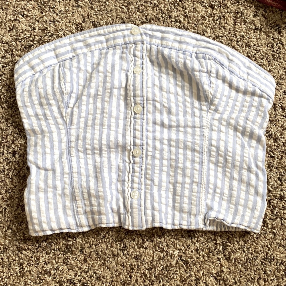 Hollister striped tube top size small